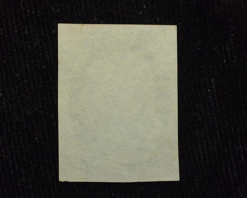 #9 1c Four margin stamp with Black Grid cancel. Outstanding color and freshness. VF Used - US Stamp