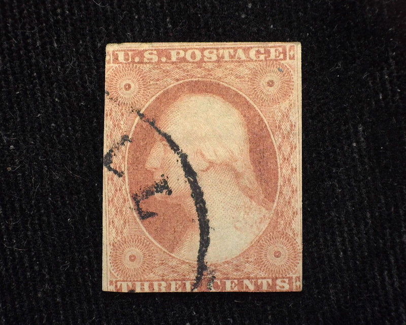 #11 Three margin stamp. Fresh. F/VF Used - US Stamp