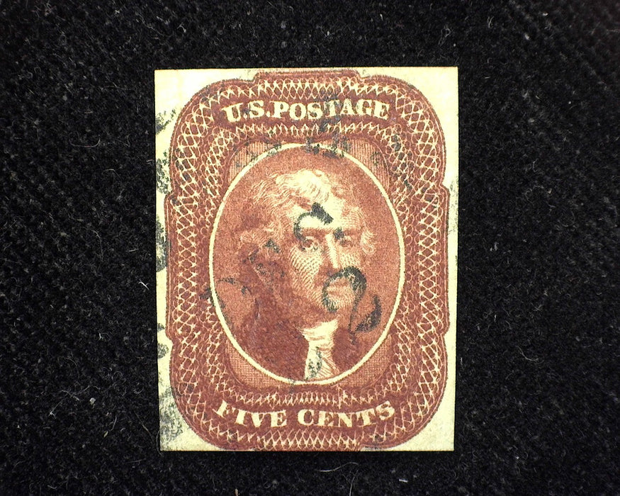 #12 Rich color and faint cancel. Used F US Stamp