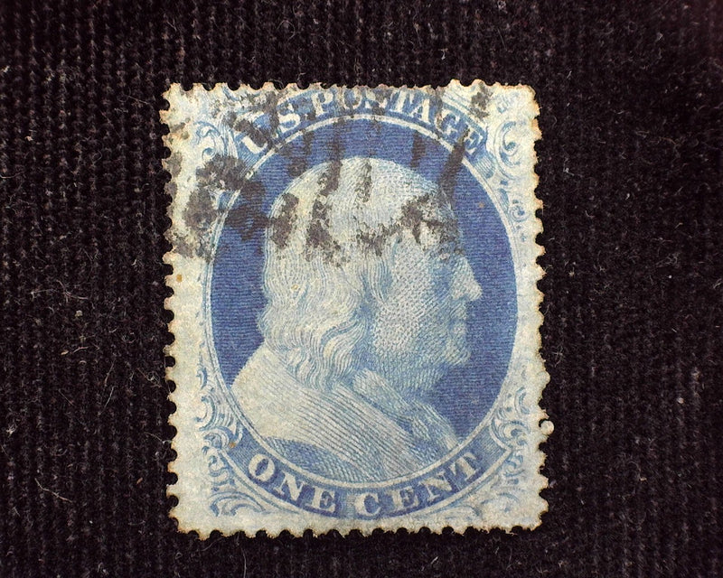 #24 Fresh stamp with Black Town cancel. F/VF Used - US Stamp
