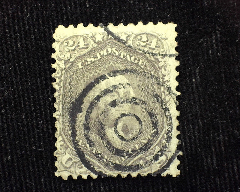#70 Black Target cancel. F Used - US Stamp