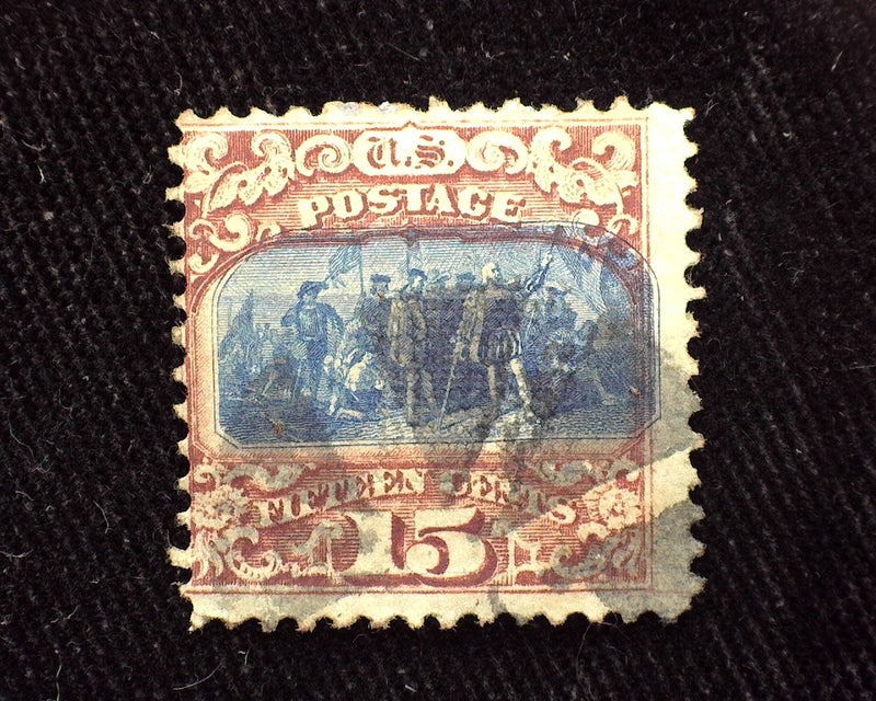 #119 Paper adherence on back. AVG Used - US Stamp