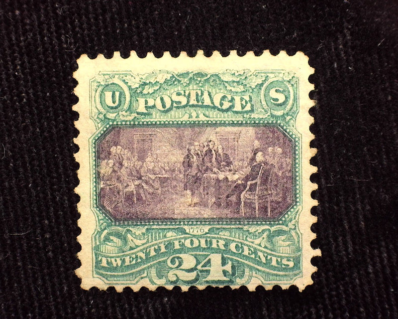 #120 One short perf, great color. Mint F No gum - US Stamp