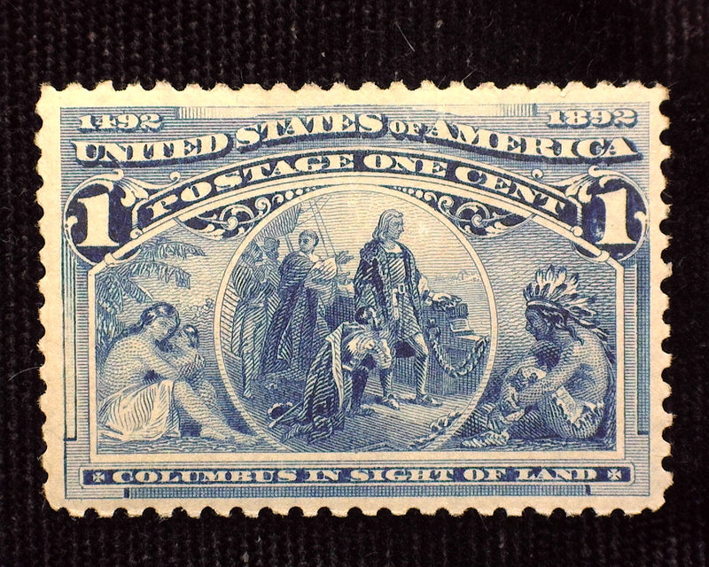 #230 1c Columbian Mint VF LH - US Stamp