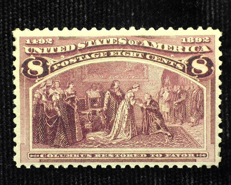 #236 8c Columbian. Fresh and choice. Mint VF/XF LH - US Stamp