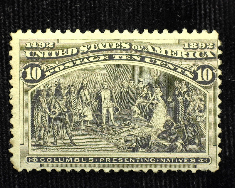 #237 10c Columbian. Good color. Mint F LH - US Stamp