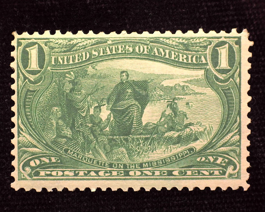 #285 1 cent Trans Mississippi Mint F/VF LH US Stamp