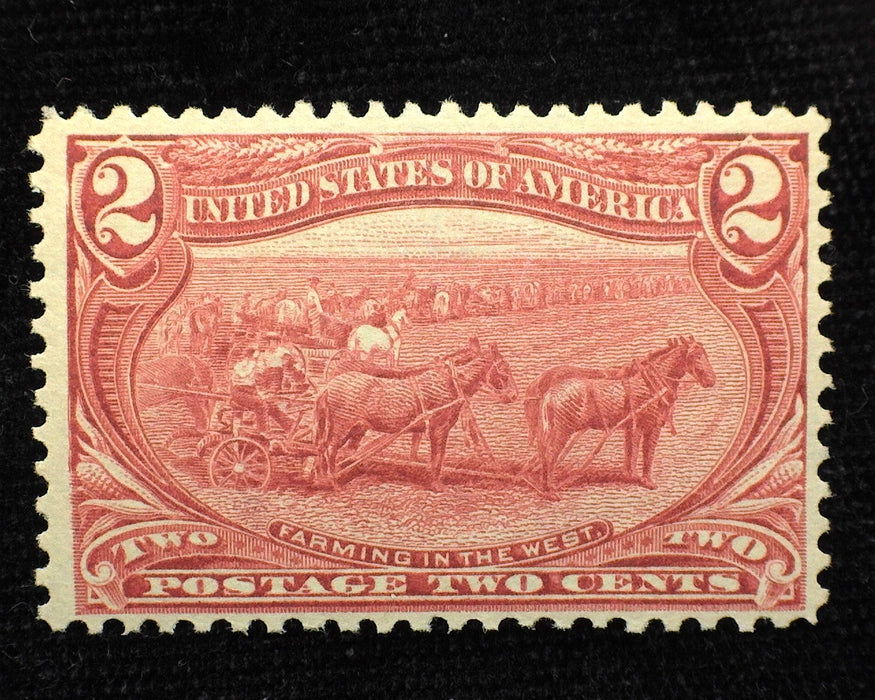 #286 2 cent Trans Mississippi Mint F/VF NH US Stamp