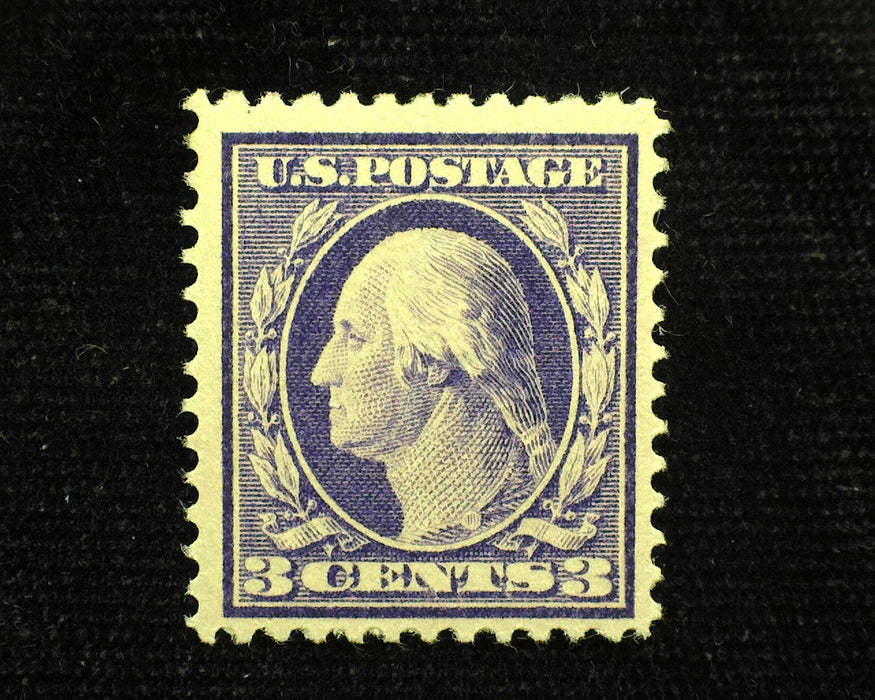 #376 3c Washington Fresh. Mint VF LH US Stamp