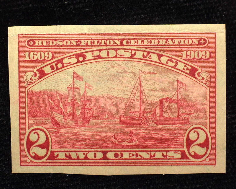 #373 2c Hudson Fulton Imperforate Fresh and choice. Mint XF/S NH - US Stamp
