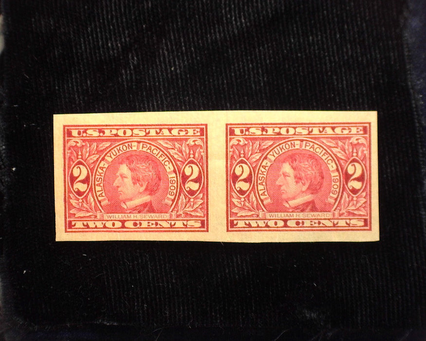 #371 2c Alaska Yukon Choice horizontal pair. Mint XF LH US Stamp