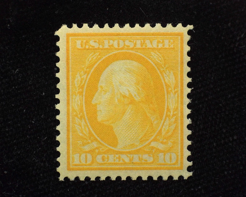 #338 10c Washington Brilliant color. Mint VF/XF LH - US Stamp