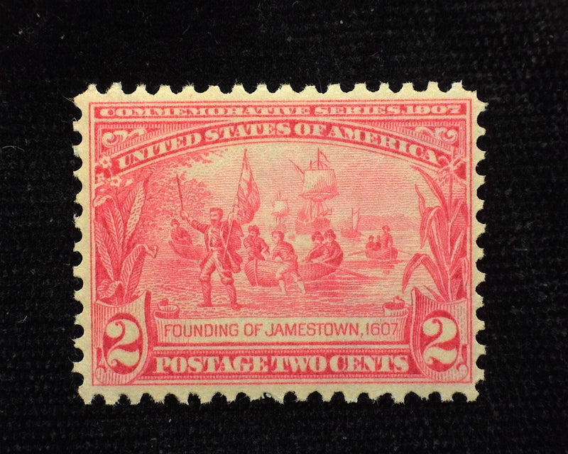 #329 2c Jamestown Mint F/VF NH - US Stamp