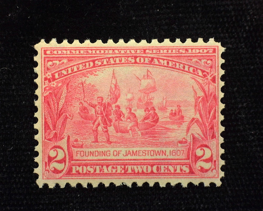 #329 2 cent Jamestown Mint F/VF NH  US Stamp
