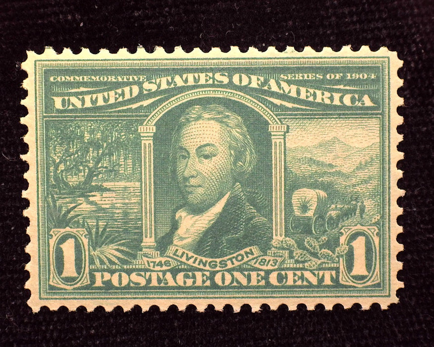 #323 1 cent Louisiana Purchase. Fresh. Mint VF/XF NH US Stamp