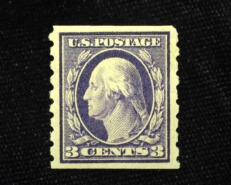 #394 3c Washington Mint XF LH - US Stamp