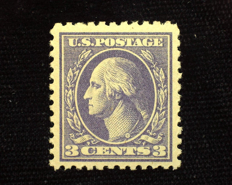#530 3c Violet Choice large margin stamp. Mint VF/XF NH US Stamp