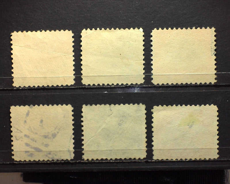 #C1-6 Small faults good color set. F Used - US Stamp