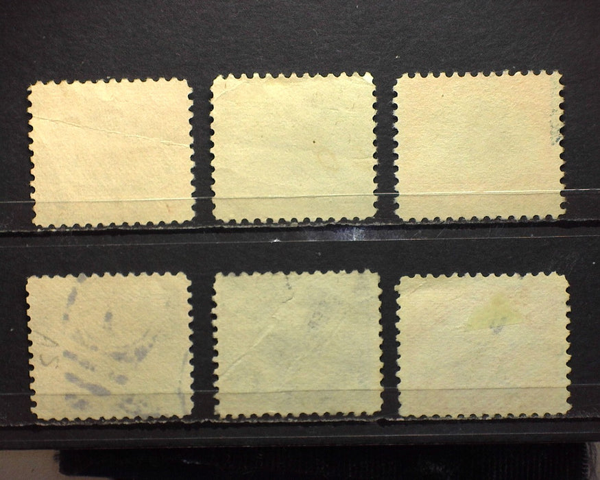 #C1-6 Small faults good color set. Used F US Stamp