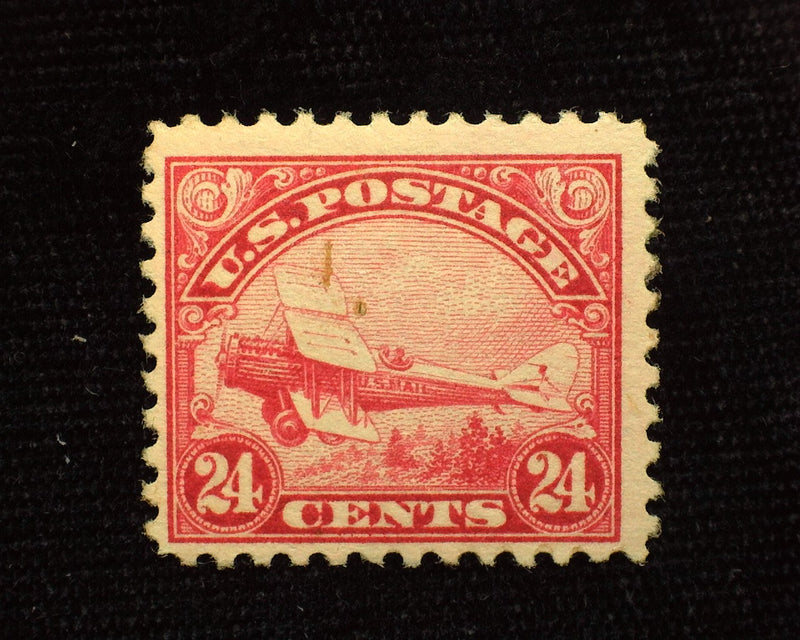 #C6 24c Airmail Natural pulp translucency. Mint F/VF NH - US Stamp