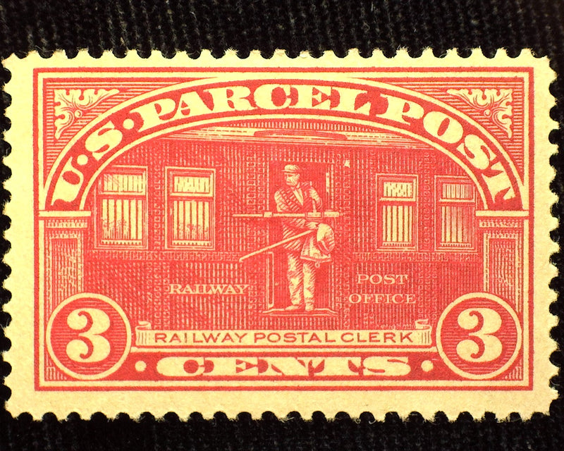 #Q3 3 cent Parcel Post Mint VF LH US Stamp