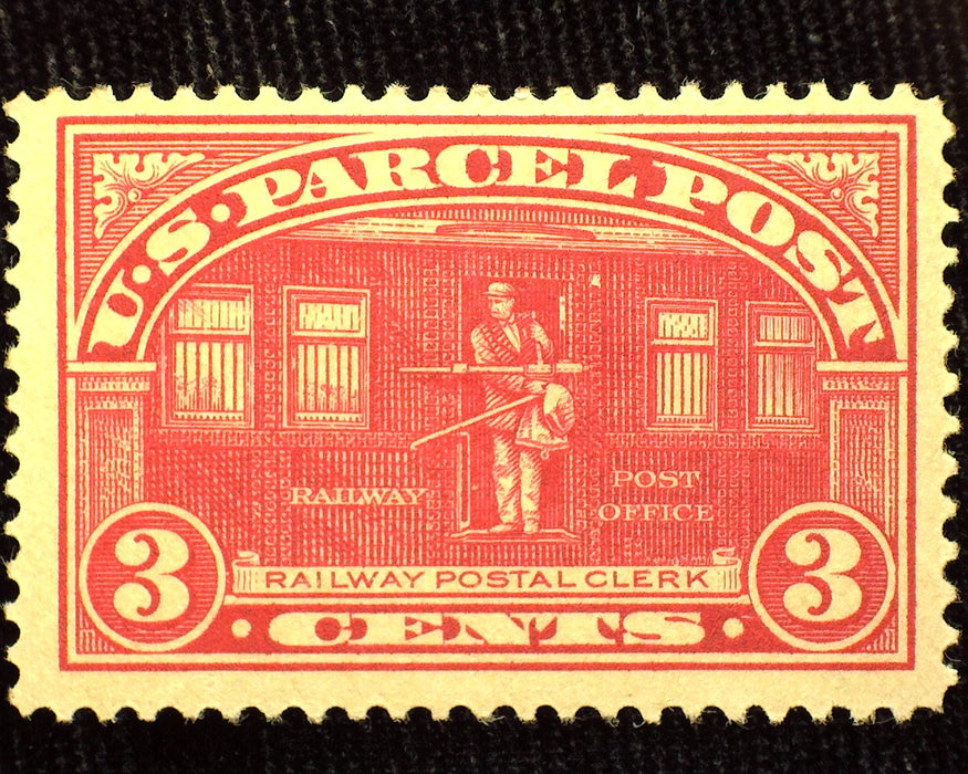 #Q3 3 cent Parcel Post Mint VF LH US Stamp