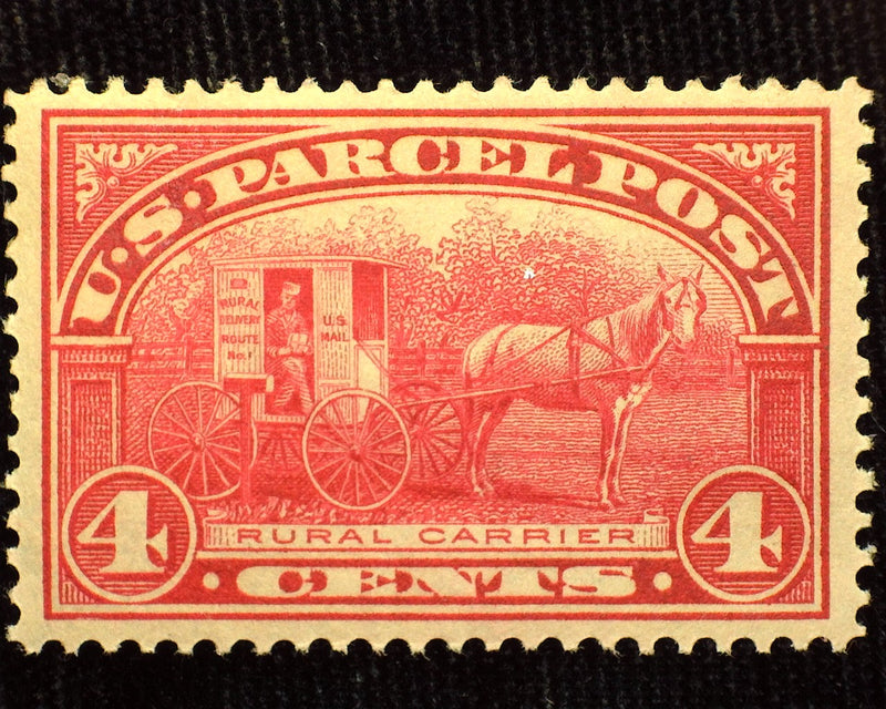 #Q4 4c Parcel Post Mint XF LH - US Stamp