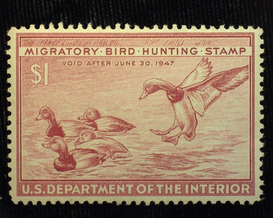 #RW13 1 Dollar Hunting Permit Choice. Mint XF NH US Stamp