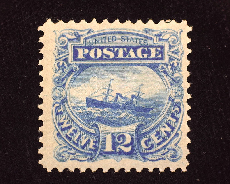 #117 ERe 1869 Essay. Blue Mint VF LH- US Stamp