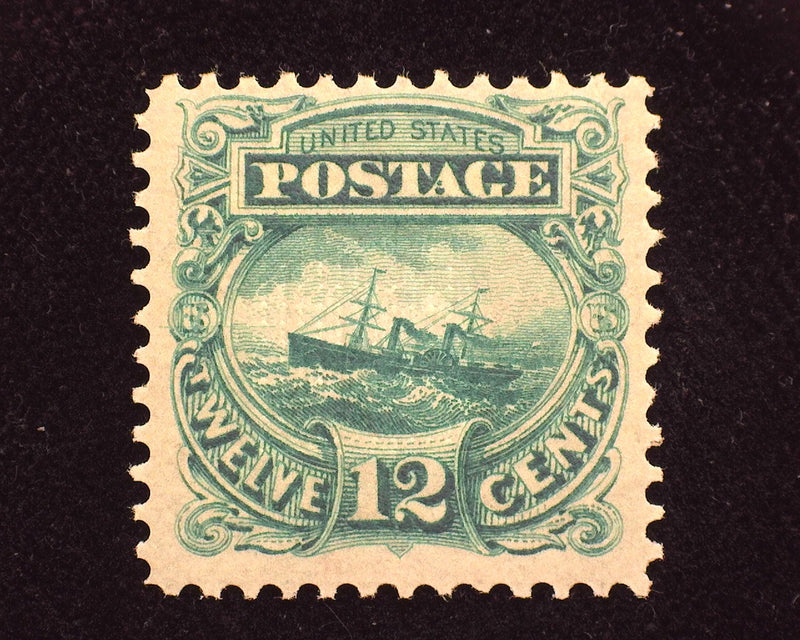 #117 E2e 1869 Essay. In Green Mint F/VF H - US Stamp