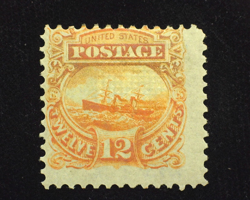 #117 E2e 1869 Essay Yellow Orange Mint F H - US Stamp