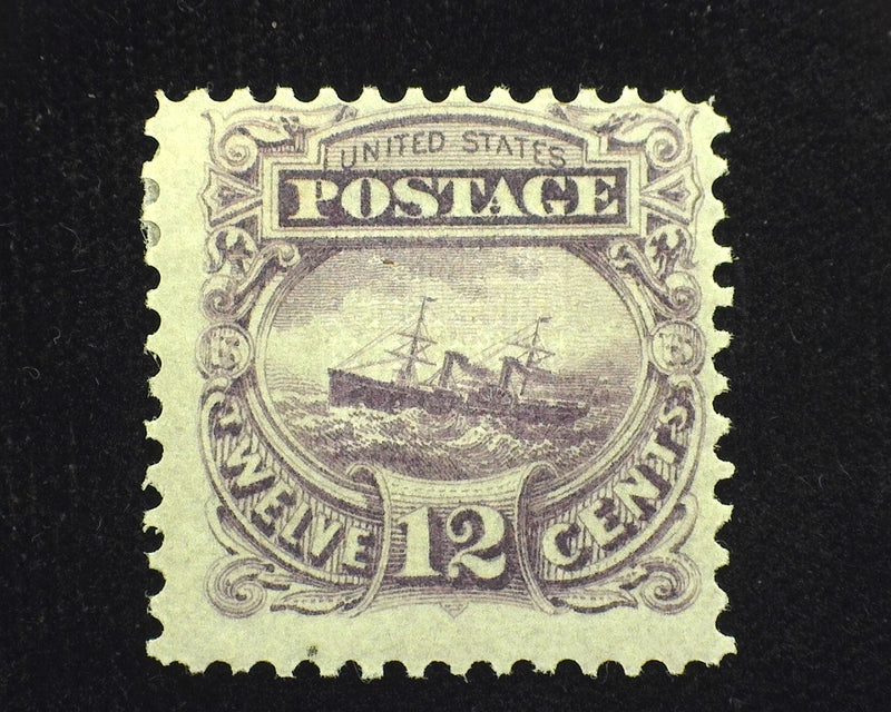 #117 ERe 1869 Issue. Dull Violet Mint F LH - US Stamp