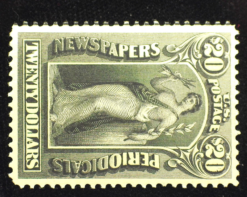 #PR-123. Mint VF/XF LH Intense color large margin stamp. - US Stamp