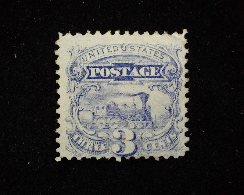 #125 3c reissue Very faint corner crease. Great color 1406 issued. Mint F - US Stamp