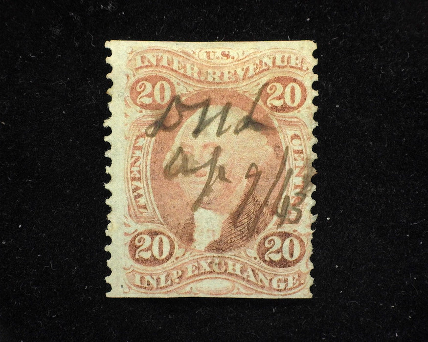 #R42b 20c Inland Exchange F Used - US Stamp