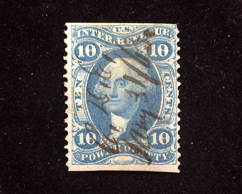 #R37b 10c Revenue F Used - US Stamp