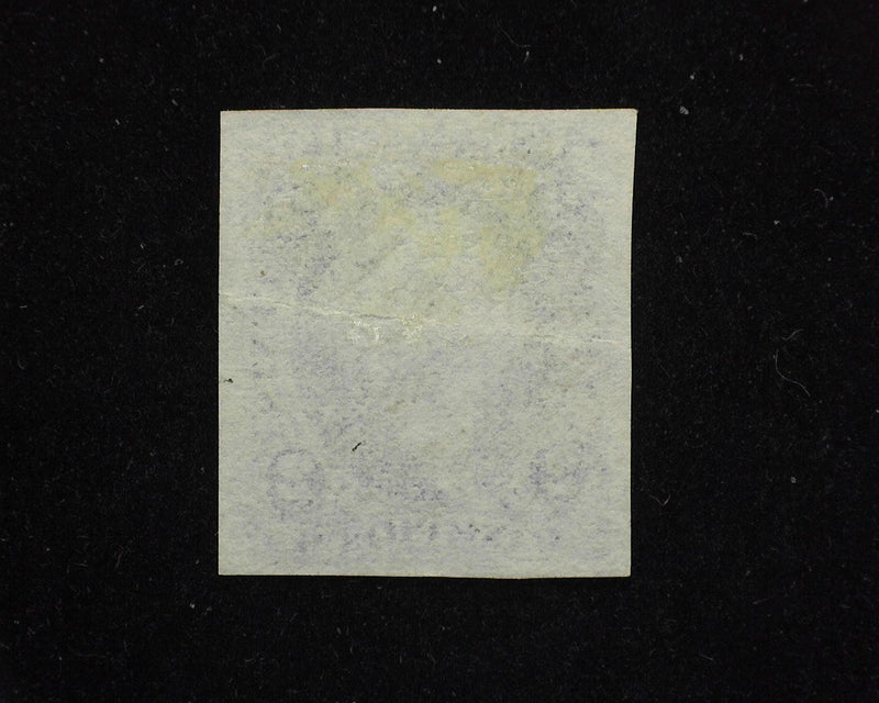 #R5a 2c Bank Check Revenue Imperforate Faint horizontal crease. Used Vf/Xf - US Stamp
