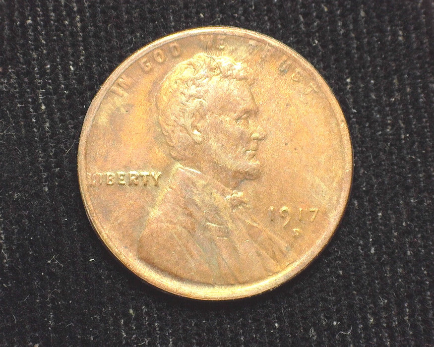 1917 D Lincoln Wheat Penny/Cent XF - US Coin