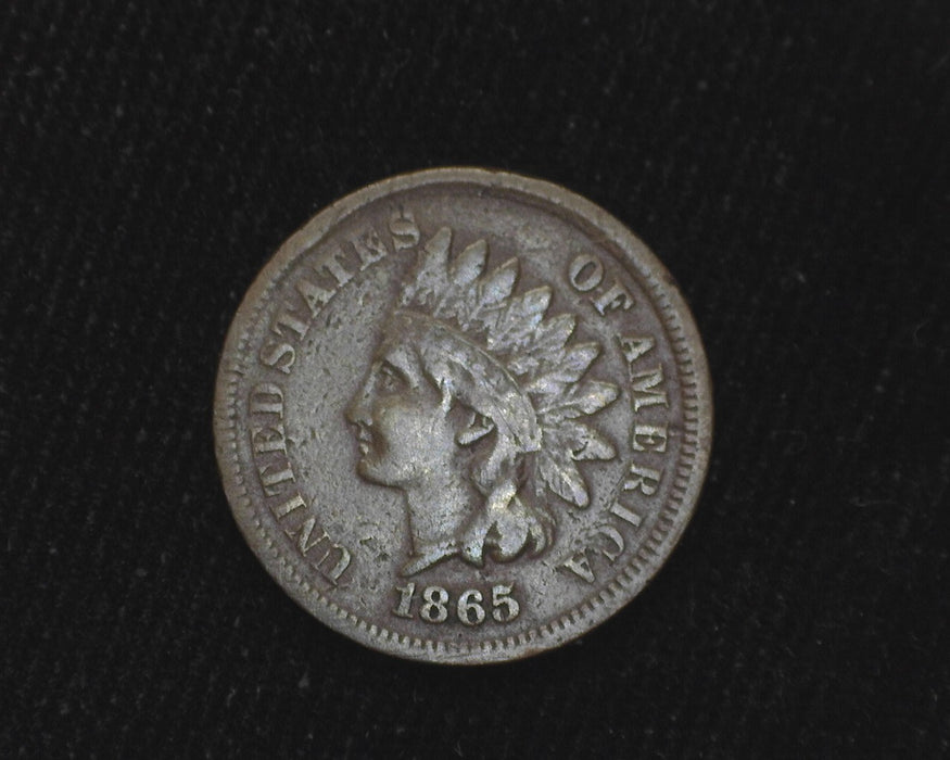 1865 Indian Head Penny/Cent F - US Coin
