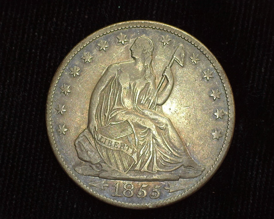 1855 O Seated Liberty Half Dollar XF - US Coin