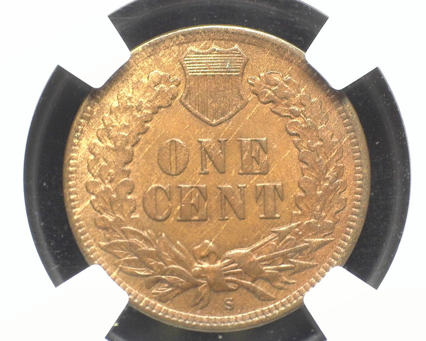 1908 S Indian Head Penny/Cent NGC AU 58 BN - US Coin