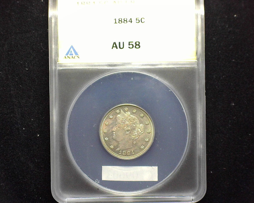 1884 Liberty Head Nickel ANACS AU 58 - US Coin