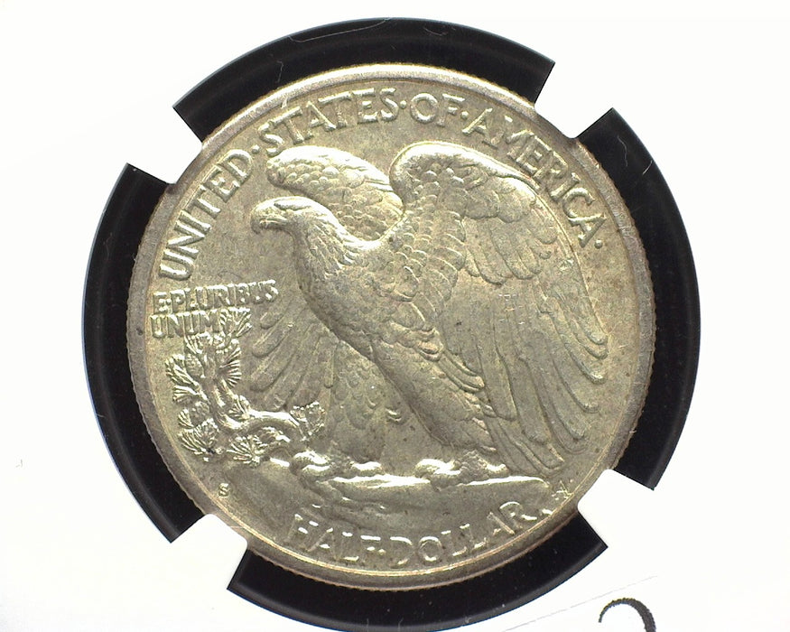 1934 S Liberty Walking Half Dollar NGC AU 58 - US Coin