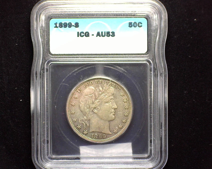 1899 S Barber Half Dollar ICG AU 53 - US Coin