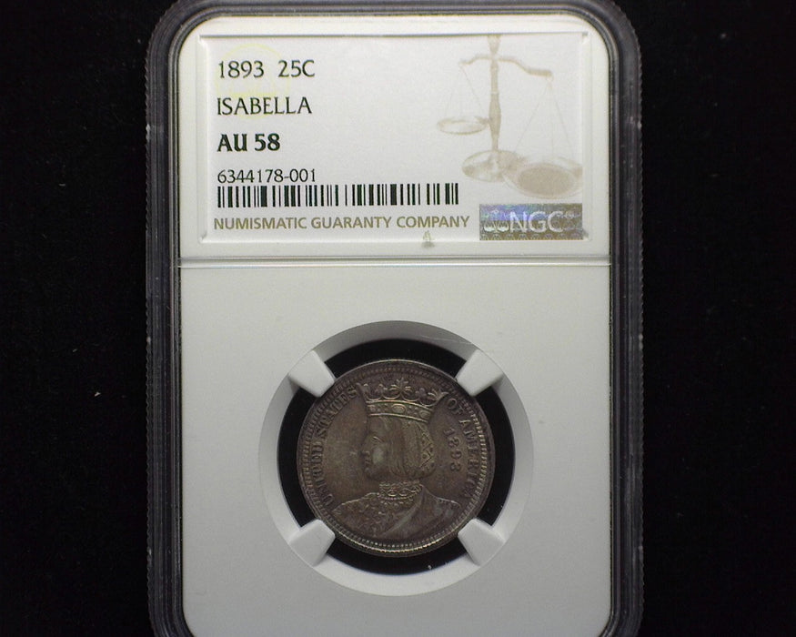 1893 Isabella Commemorative NGC AU 58 - US Coin
