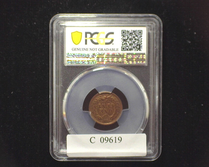 1908 S Indian Head Penny/Cent PCGS Genuine Cleaned VF Detail - US Coin