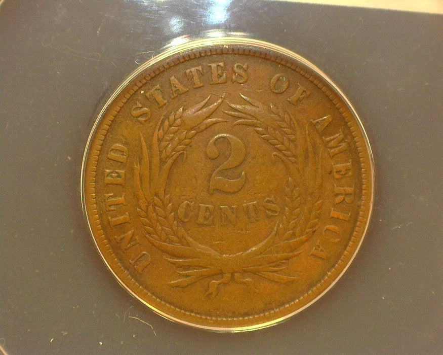 1871 Two Cent Piece ANACS VF 20 - US Coin