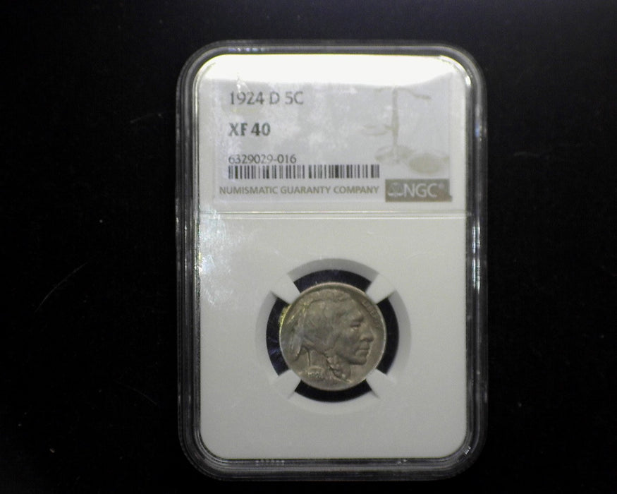 1924 D Buffalo Nickel NGC XF40 - US Coin