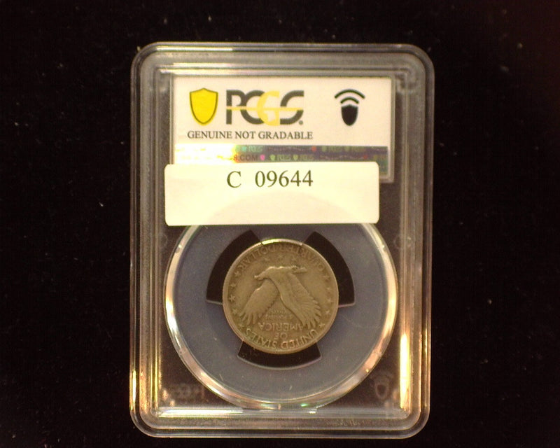 1917 S Type 2 Standing Liberty Quarter PCGS Genuine Cleaned VF Detail - US Coin