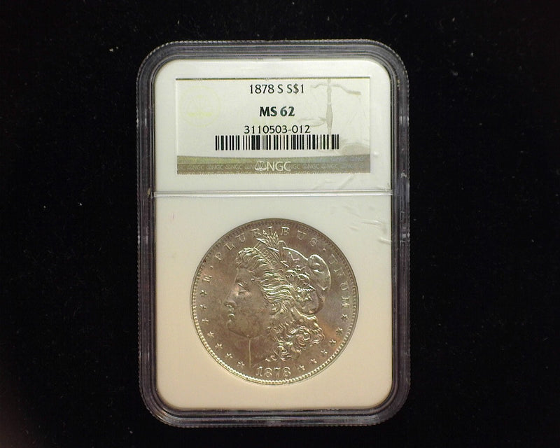 1878 S Morgan Dollar NGC MS 62 - US Coin